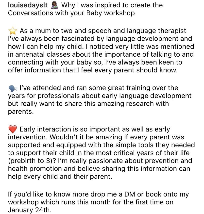 LouiseDaySLT's tweet photo. Why I was inspired to run a baby communication workshop … ❤️ #babytalk #firstwords #edinburghmum #edinburghdad #mumtobe2022 #babybabble #helpwithtalking #babyworkshop https://t.co/nW3l8xwGou