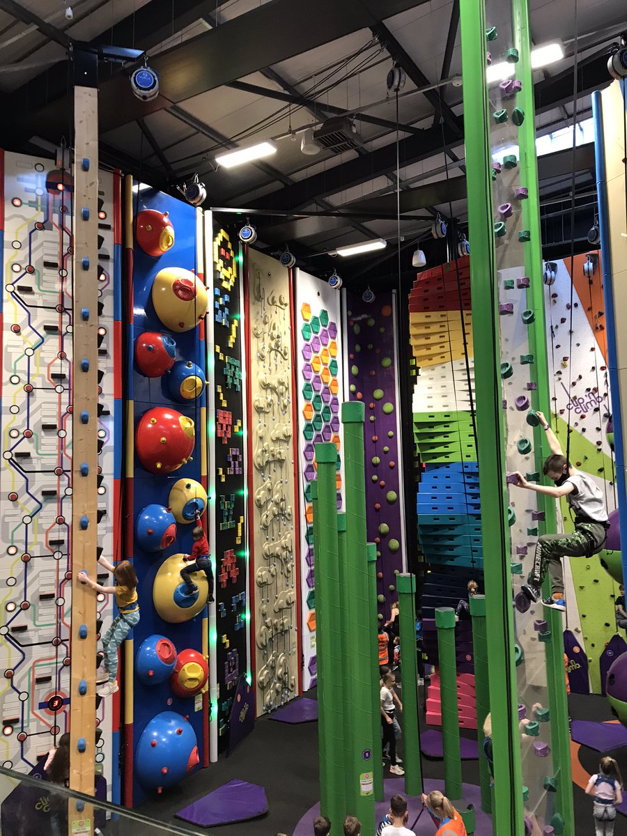 Clip n Climb, where you suddenly realise your offspring have bigger balls than you!