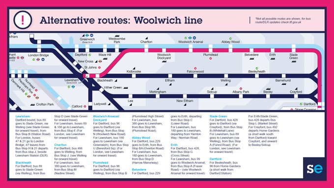 Alternative Bus Routes if you require assistance please plan journey via the TFL website