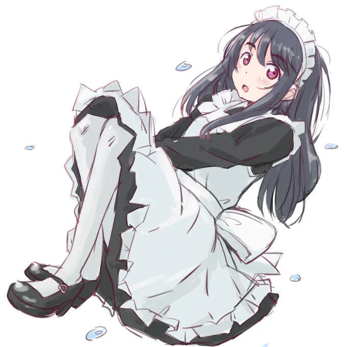 クラシカルメイドさんラクガキ
#オリジナル 