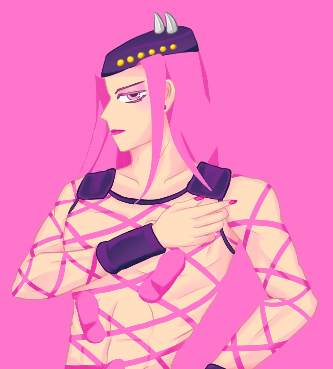 Alienyuri0's tweet photo. Since stone ocean is trending it’s time to repost some of my art https://t.co/LzZsCMJYWS