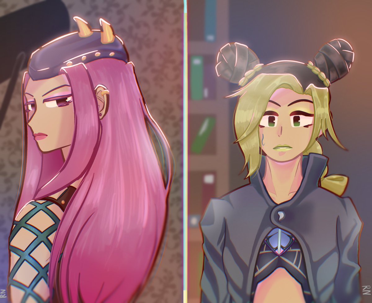 Alienyuri0's tweet photo. Since stone ocean is trending it’s time to repost some of my art https://t.co/LzZsCMJYWS