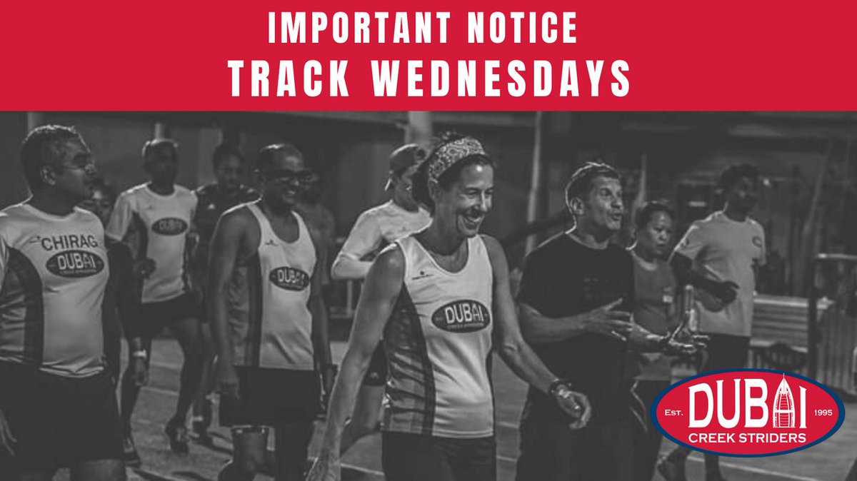 Our 'Track Wednesday' sessions are cancelled until further notice. This is mainly due to maintenance work that needs to be conducted at the track and new precautionary measures taken by the school.

In the meantime feel free to join any of our sessions. #KeepSafe #RunWell