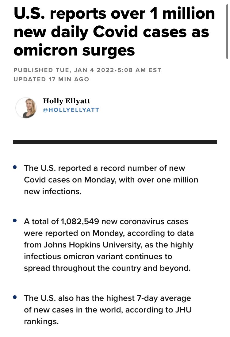 Kasus harian covid19 di USA sudah 1 juta per hari. Tanda2 covid19 berakhir tahun 2022 kata WHO