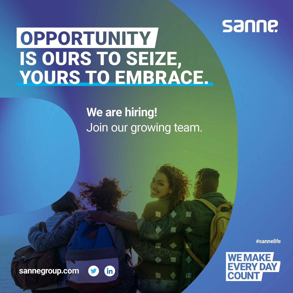 SanneGroup's tweet photo. We are hiring! We have a number of great opportunities available, across our global business. Join our global team of professionals today!
Click here to view all our vacancies and to apply >> https://t.co/ZRIKybM7Az
#sannelife #wearehiring #joinourteam #careers https://t.co/0pTrrVpmwt