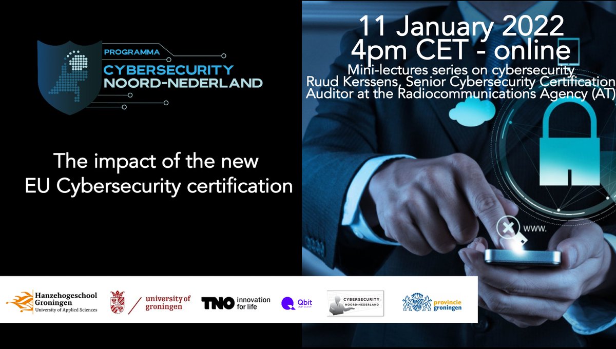 RugStep's tweet photo. Happy New Year! We are glad to announce that our cyber-talks are back and we will kick off with Ruud’s talk about the enforcement of the Cybersecurity Act. We are very excited for the upcoming talk, so please register here: https://t.co/oqYbqCkQXn  

@CybersecurityNN https://t.co/DdBs0jUiLv