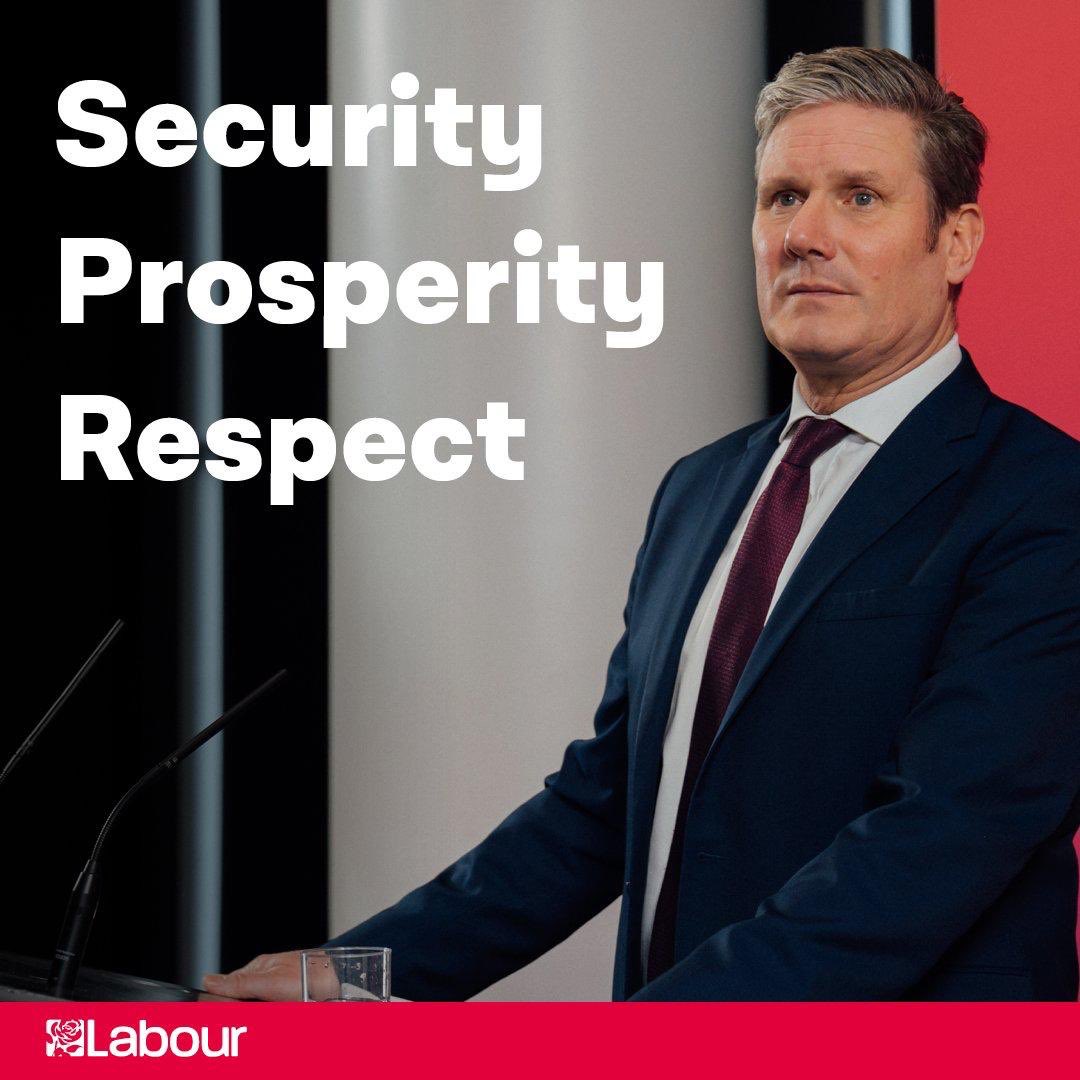 We are proud of our country but Britain is being let down by ⁦@BorisJohnson⁩ and the Tories. ⁦@Keir_Starmer⁩ today set out a very different vision of a country that works for working people, Security, Prosperity and Respect ⁦@UKLabour⁩