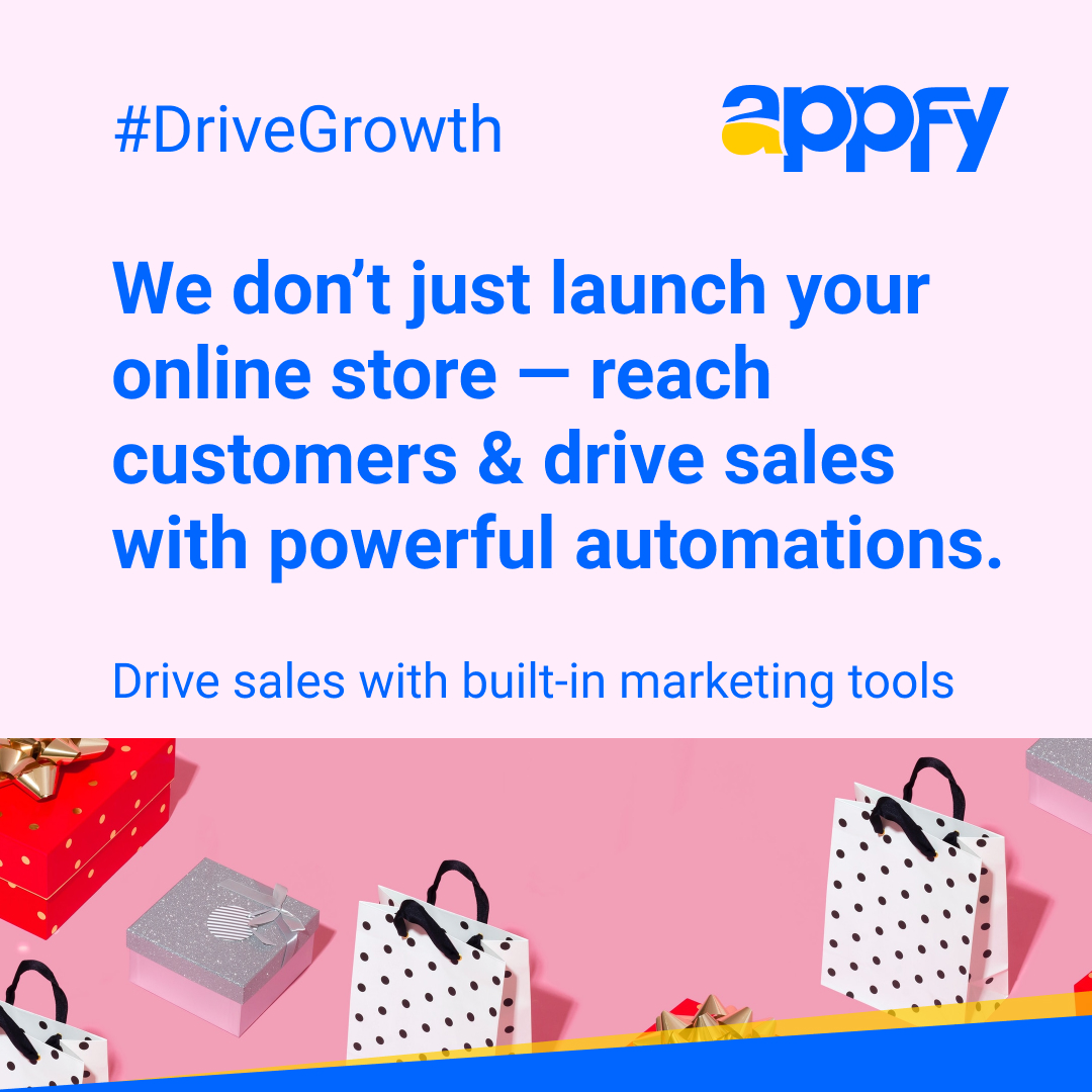 appfy's tweet photo. We don’t just launch your online store — reach customers &amp; drive sales with powerful automations. Drive sales with built-in marketing tools. #online #store #marketing #seo #1stpage #ranking #appfy #marketing #campaign #locallisting #searchengineoptimization https://t.co/9r3kqriCnv