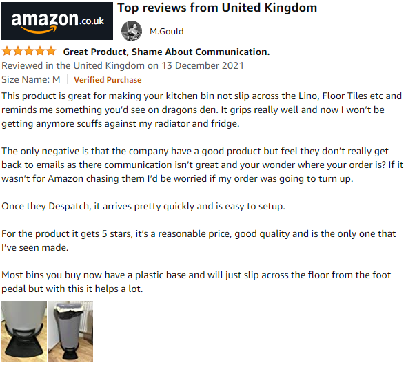 Very helpful review just received on Amazon - It's important to acknowledge when things need improvement, our communication clearly missed the mark here. But we will do better! Thanks for the feedback🥰