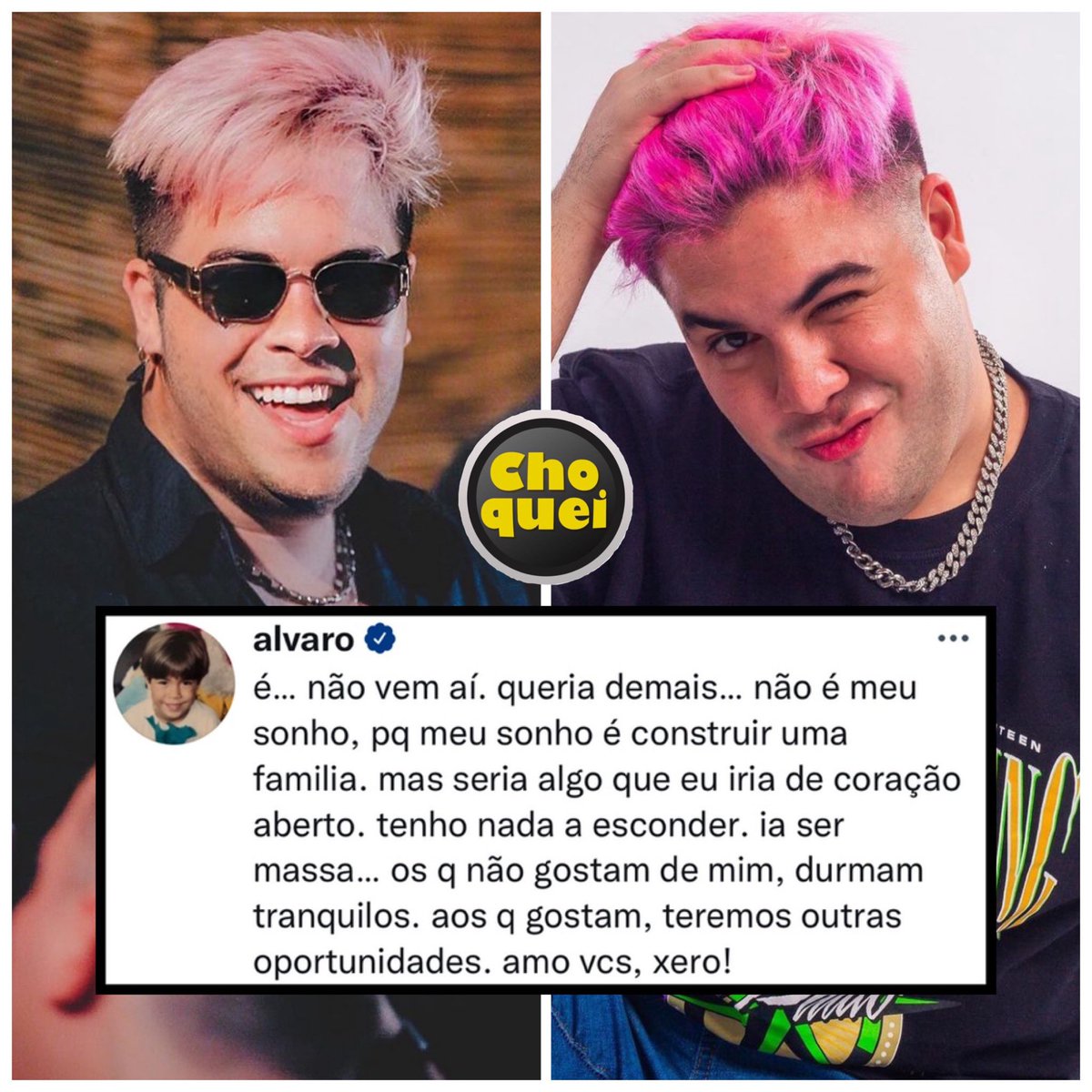 Alvaro postou, mas apagou. #BBB22