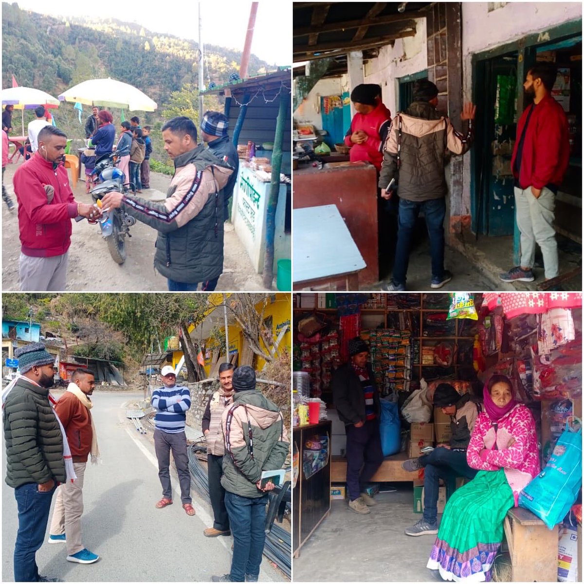 Ramesh_Gariya's tweet photo. आज कार्यकर्ताओं द्वारा विधानसभा कर्णप्रयाग के आदिबद्री क्षेत्र अंतर्गत ग्राम सभा खगेली,उज्वलपुर, भटोली, खाल, कुमखेड़ी, सुगड, प्योंरा, पज्याणा, लंग्टाई एवं सिलपाटा में वृहद जनसंपर्क किया गया। https://t.co/Qwvh4IkHHJ