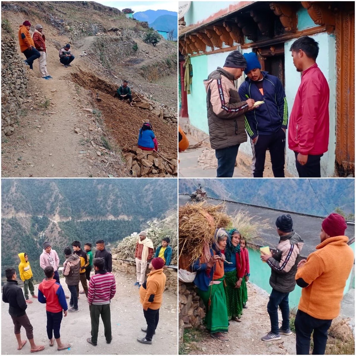 Ramesh_Gariya's tweet photo. आज कार्यकर्ताओं द्वारा विधानसभा कर्णप्रयाग के आदिबद्री क्षेत्र अंतर्गत ग्राम सभा खगेली,उज्वलपुर, भटोली, खाल, कुमखेड़ी, सुगड, प्योंरा, पज्याणा, लंग्टाई एवं सिलपाटा में वृहद जनसंपर्क किया गया। https://t.co/Qwvh4IkHHJ
