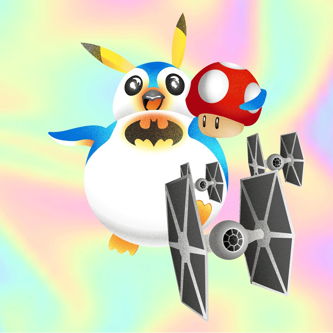 Strange mix, but good mix 🐧

#NFTs #nftart #NFTCommmunity #AntarcticaNFT