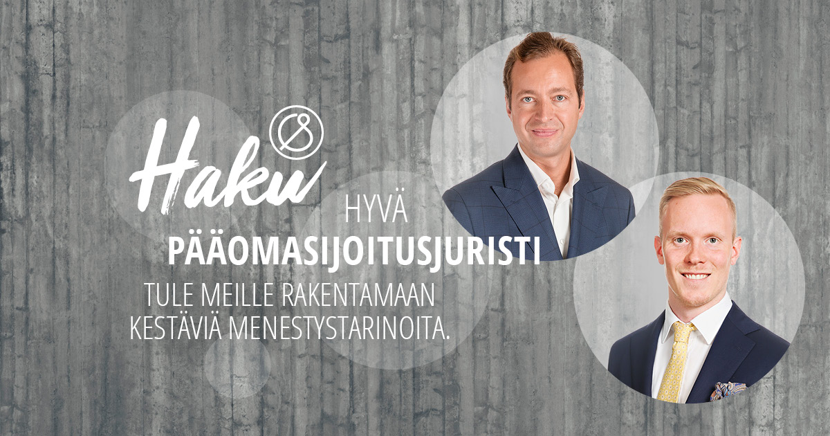 Hei pääomasijoitusjuristi! ⭐
Haemme nyt ratkaisukeskeistä joukkuepelaajaa pääomasijoitustiimiimme. Lue lisää verkkosivuiltamme ja hae: castren.fi/fi/urapolku/av…