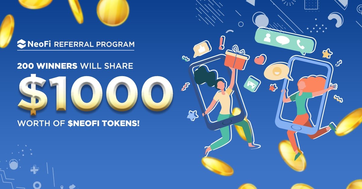 Seeing the tremendous response we decided to plan a little surprise for you😉🤩

We have changed the total winners from 40 to 200 for our #NeoFi Referral Program for a chance to win rewards worth $1000 $NeoFi Tokens!!

Participate if you haven’t already 👇
gleam.io/yi7Fk/neofi-re…