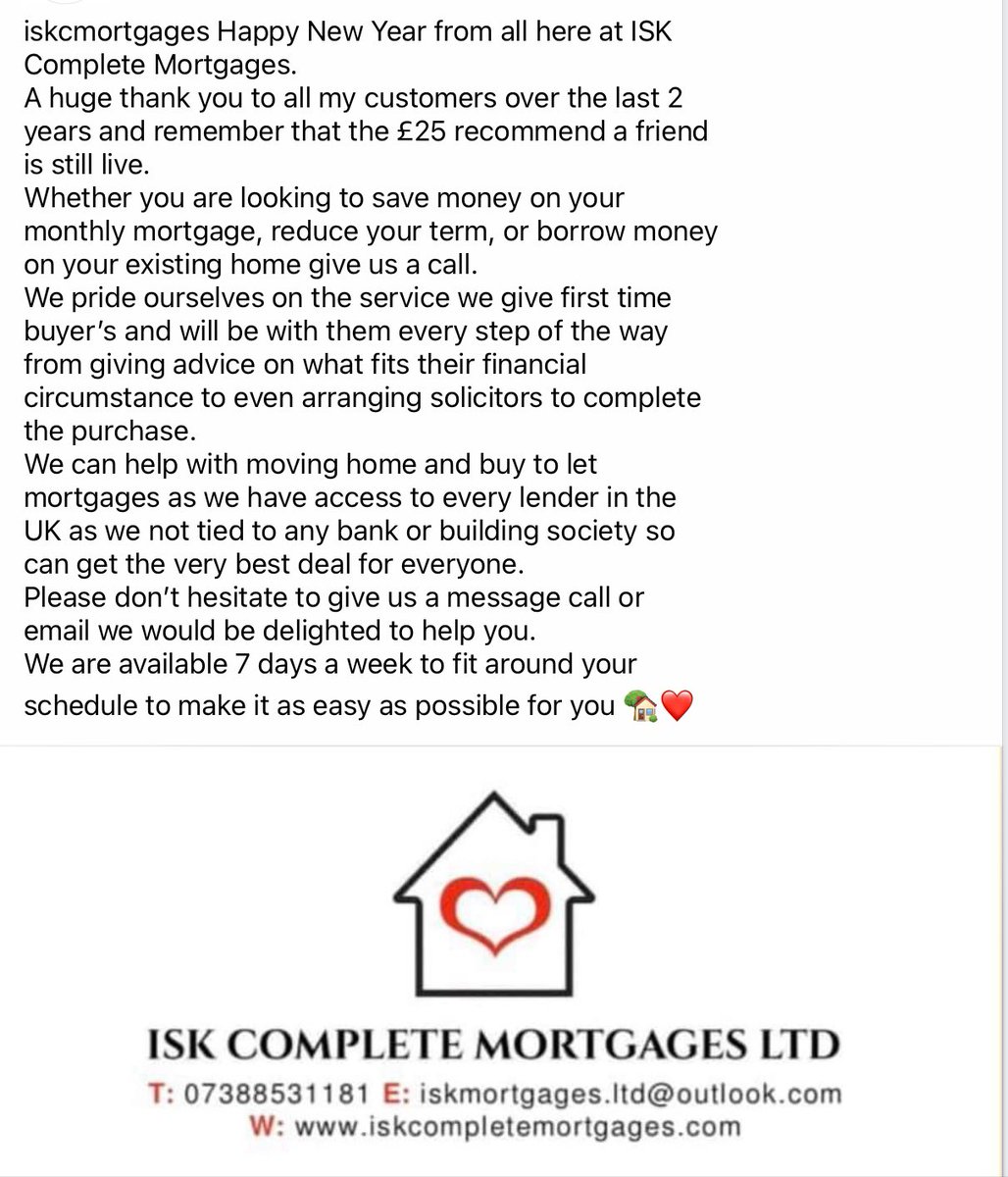 ISK Complete Mortgages ltd tweet media