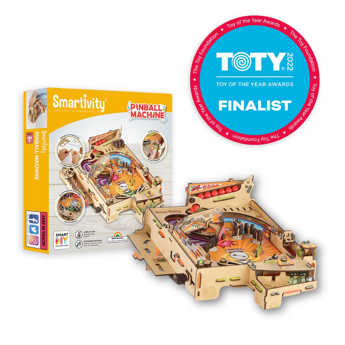 Today is the last day to vote for Toy of The Year! Place your vote for Smartivity Pinball Machine, Snap Circuits Discover Coding, or MyHome. ow.ly/bSmC50Hn4Em #snapcircuits #TOTY2021