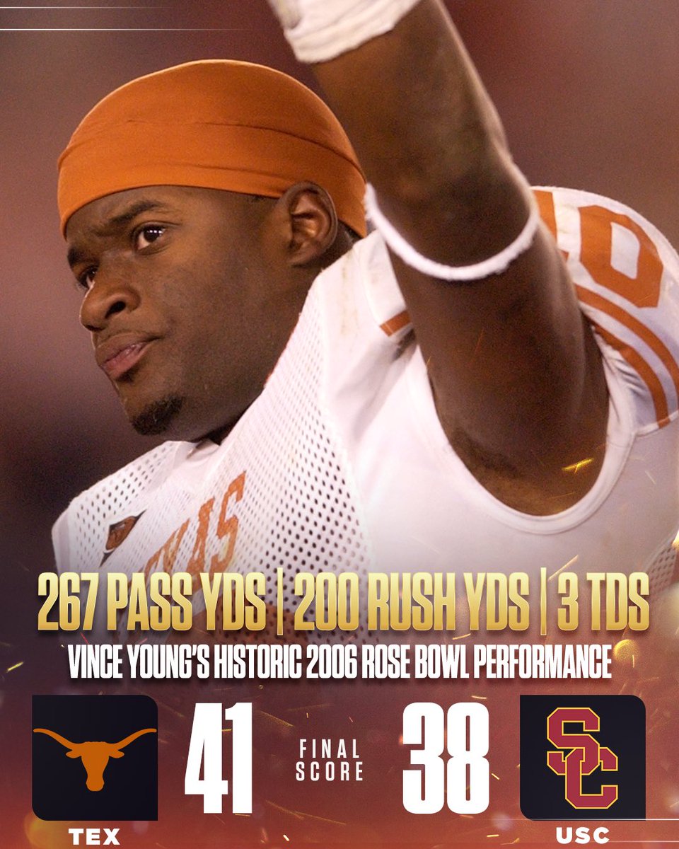 NBCSports's tweet photo. 16 years ago today… the 2006 Rose Bowl. 🌹 https://t.co/XrpeUwTTEG