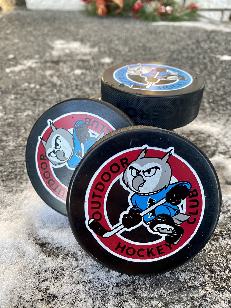 mitchrosset's tweet photo. You know you’re a true Canadian when you get excited to find pucks on your doorstep. Thanks for dropping these off @odrhockeyclub! Can’t wait to take them out to the @NorthKildonanCC ODR! https://t.co/E9FTX6mQNW