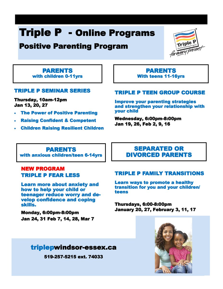 TriplePWindsor's tweet photo. This New Year, become the best parent you can be for your child through Triple P online programs 👇👇 https://t.co/pzwflrihDI
