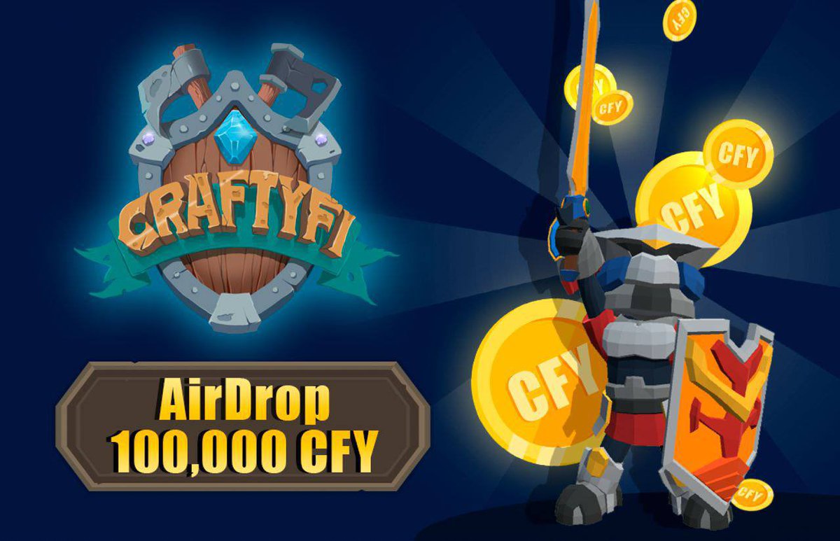 CraftyFi AirDrop Campaign 

🎉 Amount 100,000 $CFY 
🥳40 CFY for 2000 random winners and 100 CFY for top 200 referrals 

🔥Join AirDrop - t.me/CraftyFi_bot

Smart contract will be posted and audited coming soon, stay tuned!

#Airdrop #CFY #BSC
