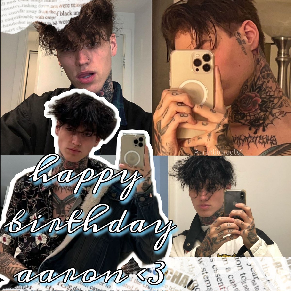 Aaronliebregts1's tweet photo. happy bday @itaintaaron, thread; 

hey aaron, we teamed up with a group of guys because we wanted to do something special for u, we hope u like it <3 
#happybdayaaron https://t.co/A73JL5TkGP