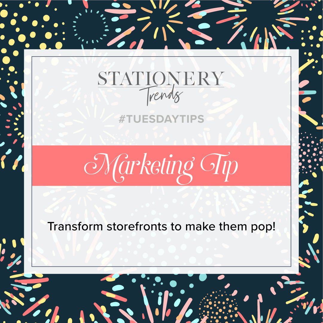 StationeryTrend's tweet image. “Think of the storefront as a stage that will capture attention and draw people closer to explore what is inside.” - Julie McCallum, editor-in-chief, @giftshopmag #TuesdayTips #DisplayTip #Storefront