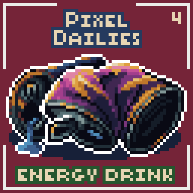 Gamer Juice 🧃 #EnergyDrink
<a href="/Pixel_Dailies/">Pixel Dailies</a> ♦ #pixel_dailies ♦ #pixelart