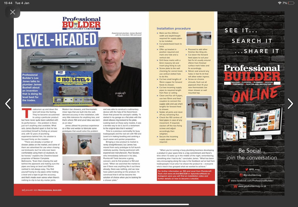 Big shout out to Professional Builder mag for running our new product 150 and Level.
#Professionalbuilder