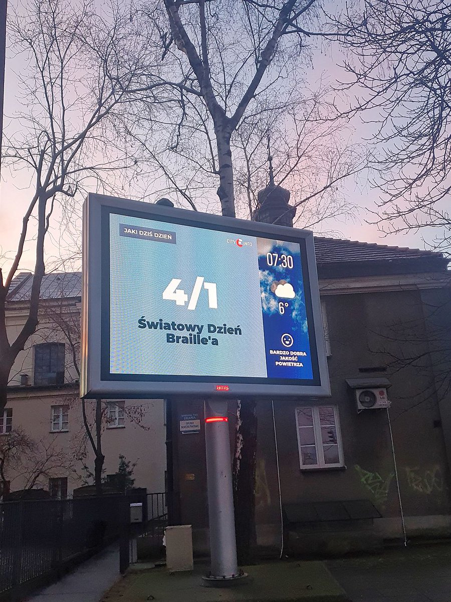 PZN_IT's tweet photo. Światowy Dzień Braille'a! Upamiętnia on urodziny Louisa Braille’a, twórcy systemu. Podstawą alfabetu jest sześciopunkt ułożony w kształcie prostokąta, dzięki różnej konfiguracji liczby punktów w sześciopunkcie uzyskuje się 63 znaki. Więcej: https://t.co/WprPLQSdh3 #brajl #pzn https://t.co/tH0mrRDxFg