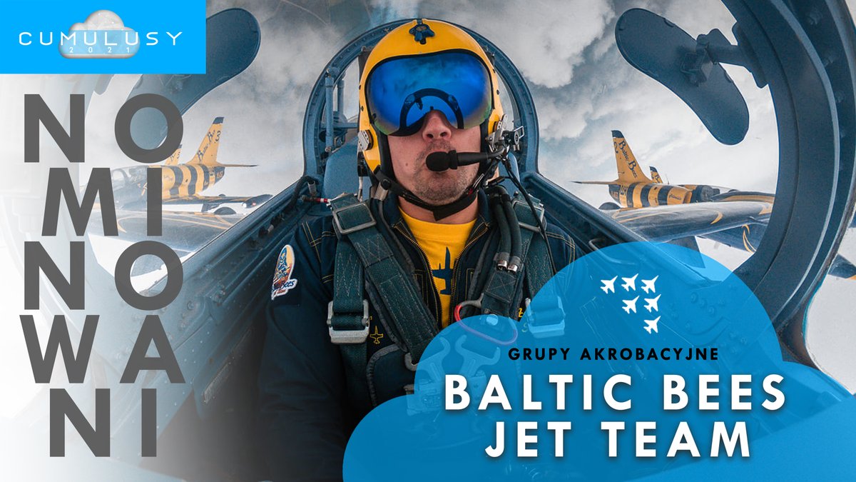 🔔📢 ❗️PREZENTACJA NOMINOWANYCH❗️📢🔔
Dobrego i pięknego dnia życzymy Wam wszystkim podziwiając wyczyny Baltic Bees Jet Team! ;)  👏
#cumulusy #cumulusy2021