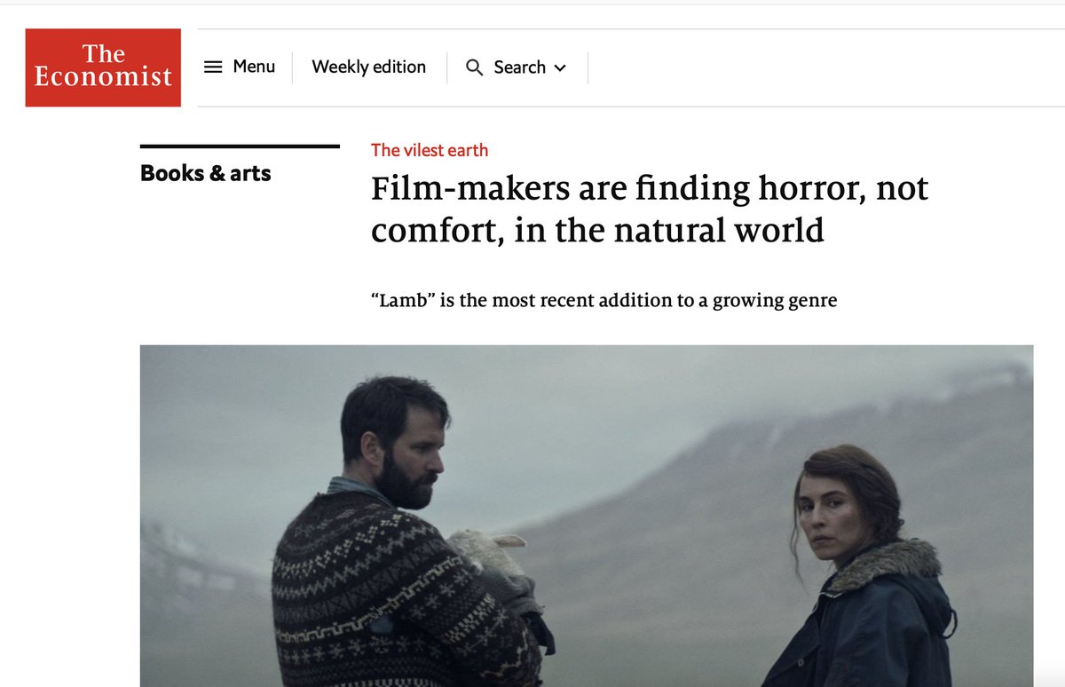 LyonsDenProd's tweet photo. LDP @TheUnearthMovie cited in @TheEconomist!
"Disaster in “Unearth”, meanwhile, is unleashed along with natural gas when a fracking company moves onto a poverty-stricken farm in Pennsylvania."
https://t.co/1ORic3nVIq
#unearth #unearthmovie #fracking #horror #frackinghorror https://t.co/hw8Lpgjatw
