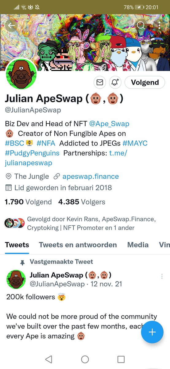 MauriceBoud's tweet photo. @OxKevin_rans @JulianApeSwap @ape_swap @SergenAvci31 @m_pitigoi @3Rvicknava @adorableleaflet @ANdrew67171423 @charshanNFT @Abdulla54910139 @NftBasti Done https://t.co/ic6EGeGzci
