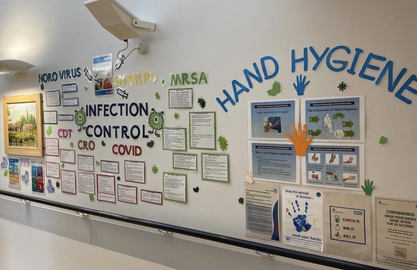 New year New Me❣️A fresh new display created by deputy sister Erika outlining different occurring #infections and infection control - always important but more now than ever! 🦠 🦠 🤚🏼✋🏽🤚🏾✋🧴🦠🦠 @lisafarmer1966 @HansaVaria @CHSInpatientLPT @LPTnhs @NHSELRCCG @NikkiBeacher