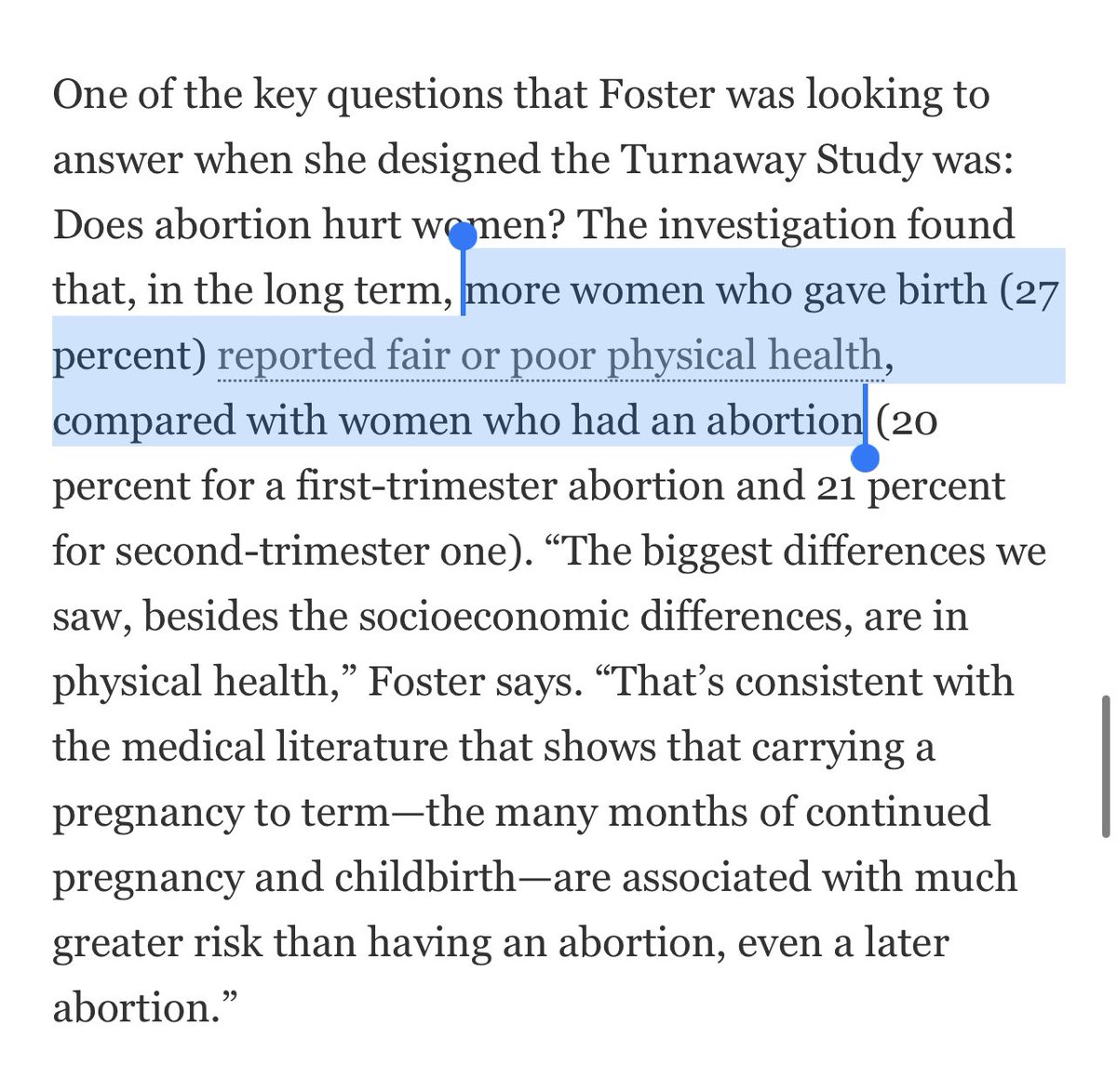 RewireNewsGroup's tweet photo. Relief was the most common feeling expressed by pregnant people who had abortion—and this study shows they had reason to feel that way. https://t.co/rijyWkWe9w