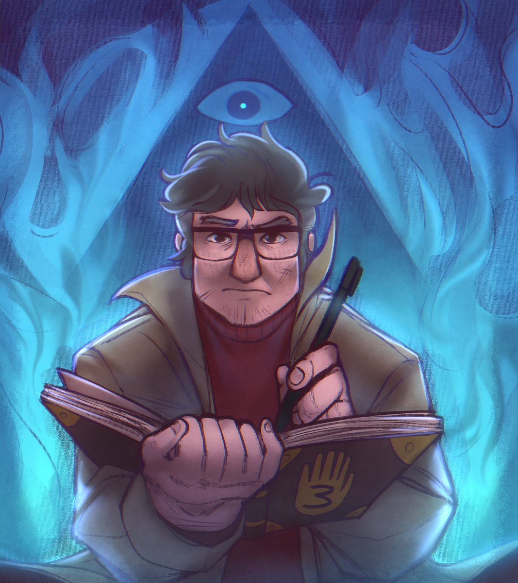I did another commission with <a href="/DotanaDots/">Dotana 🇺🇦 Archive!</a>! This time it's Ford from Gravity Falls! Go check her out, she did a fantastic job! #GravityFalls #FordPines