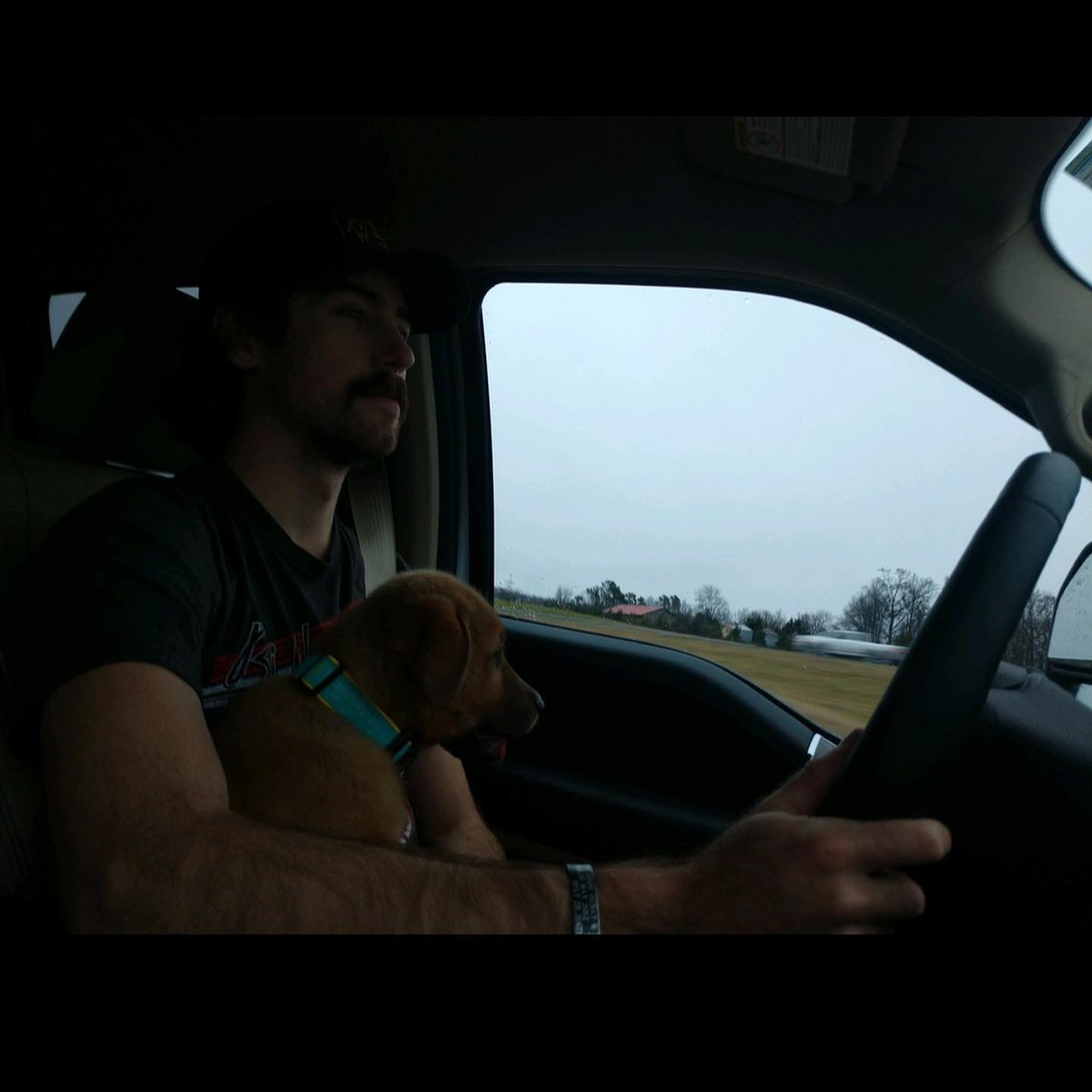 Blaney's tweet photo. 3 years ago today I picked up my best bud. Ole boy has gotten a little bigger since then. https://t.co/8rqnw4JtUi