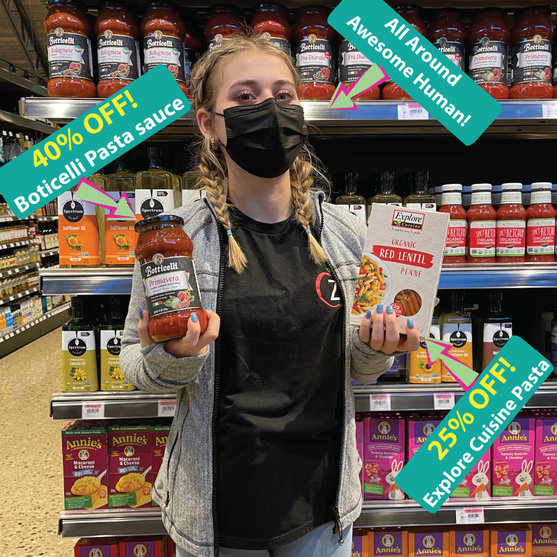Zerbos's tweet photo. Pasta night? We know it's technically #tacotuesday but we have some great deals on Botticelli Foods pasta sauce and Explore Cuisine  High protein pasta. So maybe mix things up with a #healthy Pasta-Puesday? 🍝🤓 #vegan #glutenfree #michigan #detroit #livonia #commerce #zerbos https://t.co/AUMV1zOAxb