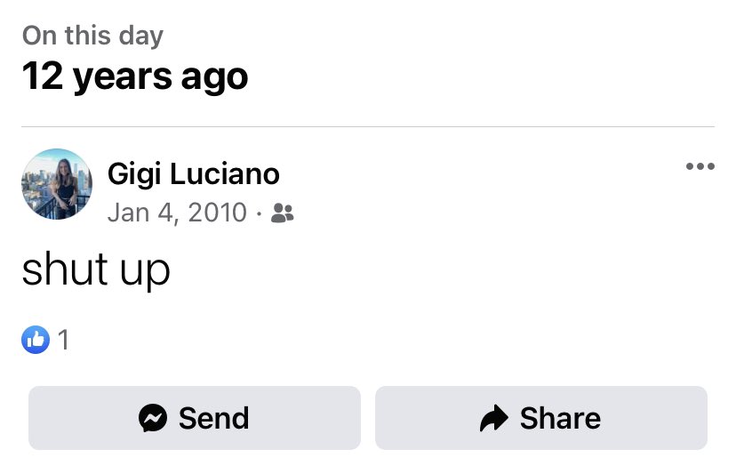 giannamargarite's tweet photo. as an adult i realize why my parents so desperately tried to keep me off social media when i was younger lmao https://t.co/IDfDABv1kU
