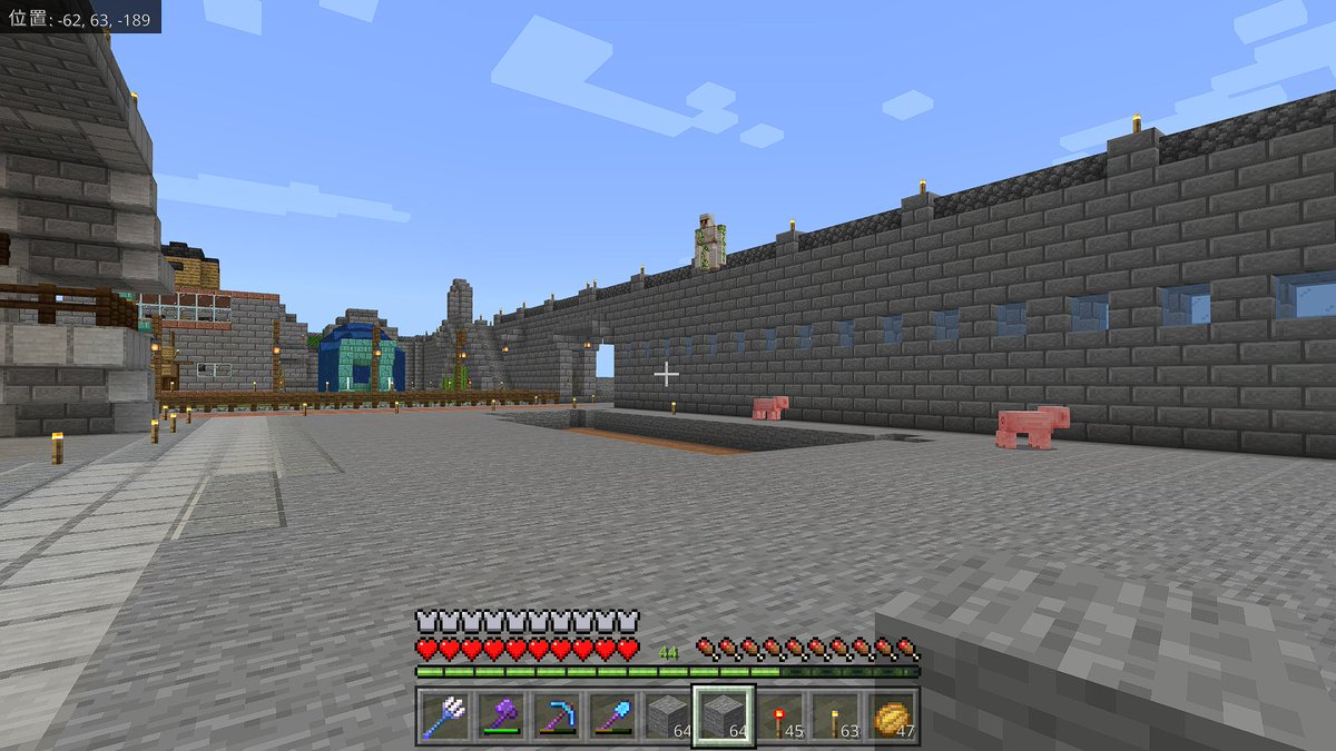 busaikuottou's tweet image. その奥の豚小屋も作ったけど使わなかったので解体～。
#minecraftjp #マインクラフト