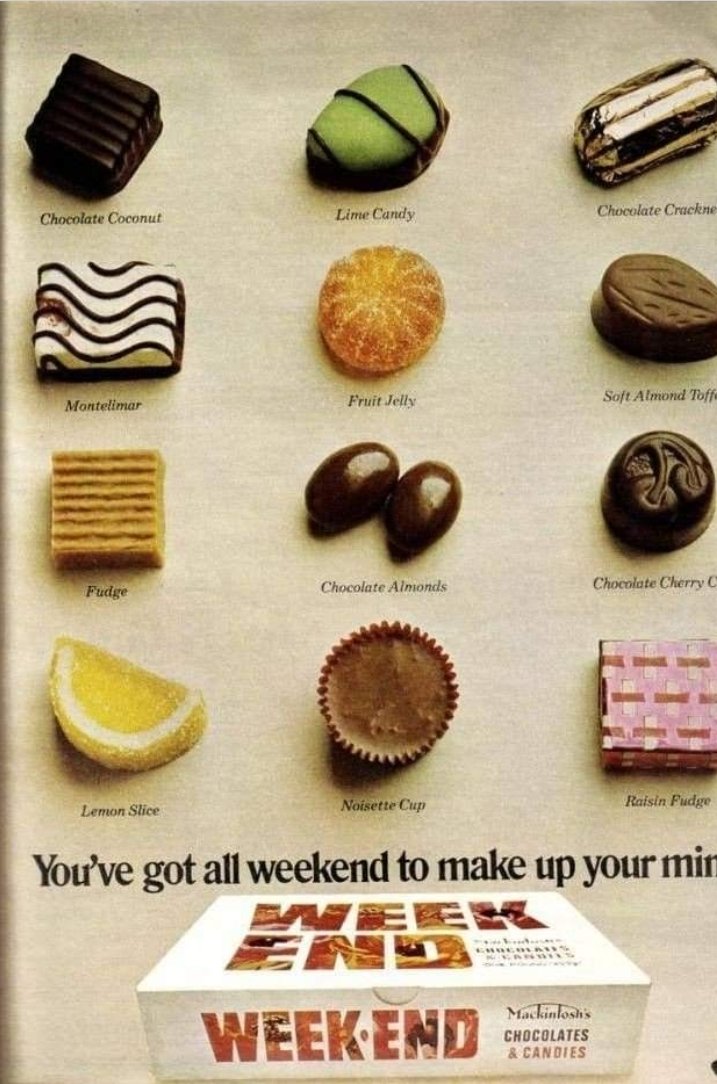 llorrainey's tweet photo. @PINsykes Back to when chocolate was not an everyday treat! #weekendchocolates  😊 https://t.co/5Tl5E9WU8H