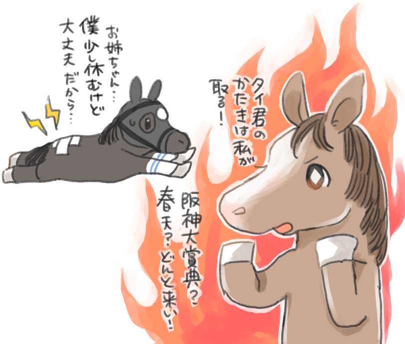 メロちゃん阪神大賞典走ってくれ〜 