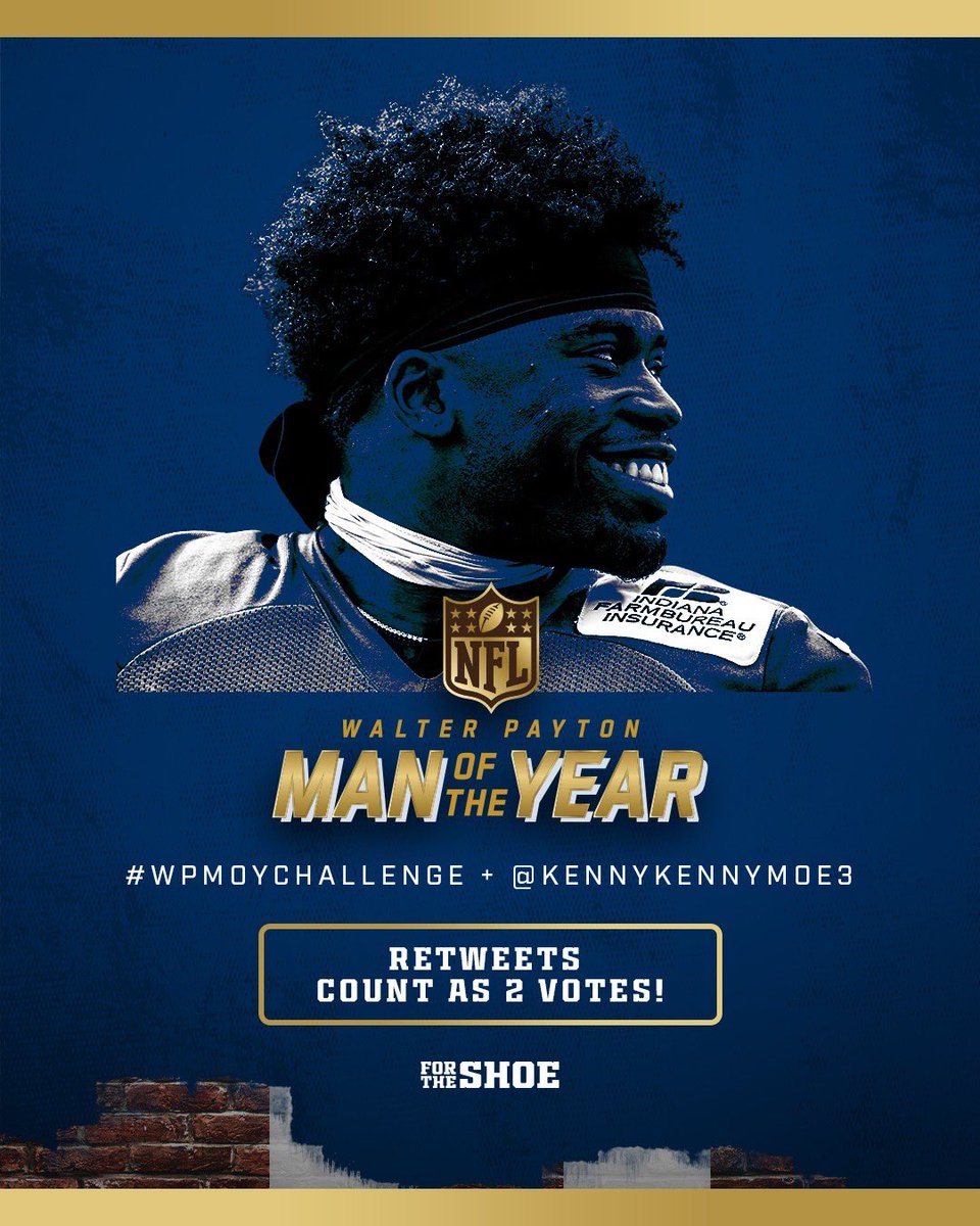 Do me a solid…

help 23 win $25K for charity!
tweets must include: #WPMOYChallenge + <a href="/KennyKennyMoe3/">Kenny Moore II</a> 
<a href="/KennyKennyMoe3/">Kenny Moore II</a>
<a href="/KennyKennyMoe3/">Kenny Moore II</a> <a href="/KennyKennyMoe3/">Kenny Moore II</a> 
<a href="/KennyKennyMoe3/">Kenny Moore II</a>
<a href="/KennyKennyMoe3/">Kenny Moore II</a> <a href="/KennyKennyMoe3/">Kenny Moore II</a> 
1 RT = 2 VOTES 🗳 
Appreciate you! 💙