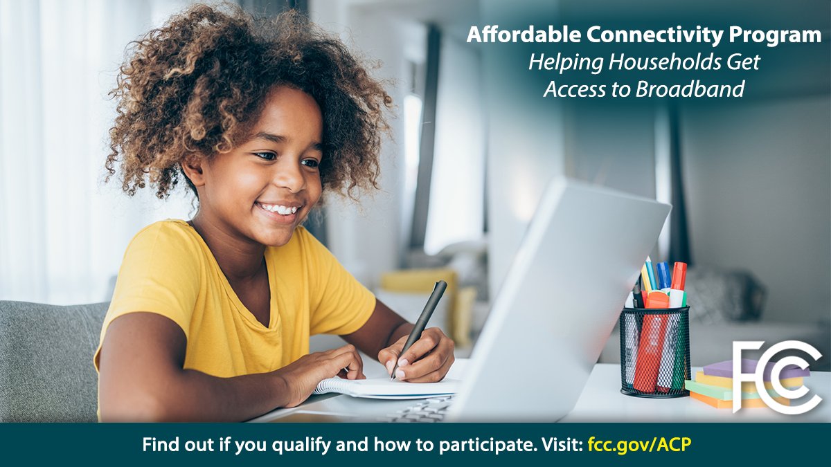 State Charter School Families - The federal Affordable Connectivity Program provides eligible households with a discount of up to $30 per month toward the internet and $100 for a device. Learn more: ACPBenefit.org  #BroadbandForAll #FCCGov