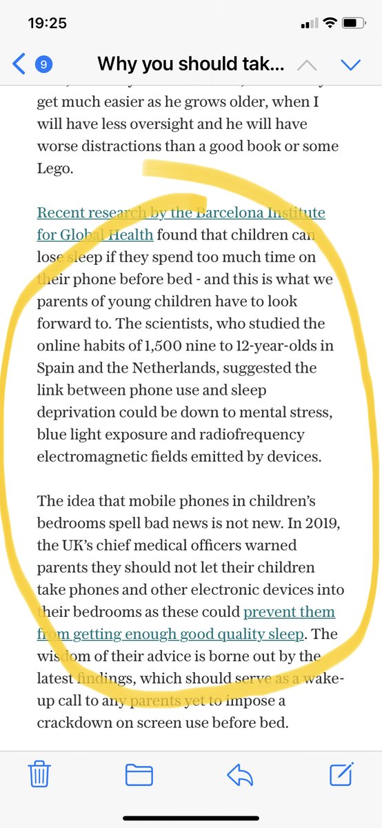 KatharineMHill's tweet photo. One of my top tips for parents - keep phones out of the bedroom echoed in @telegraph article. @Care4theFamily @MuddyPearlBooks #Lefttotheirowndevices https://t.co/6aaYk29Q65