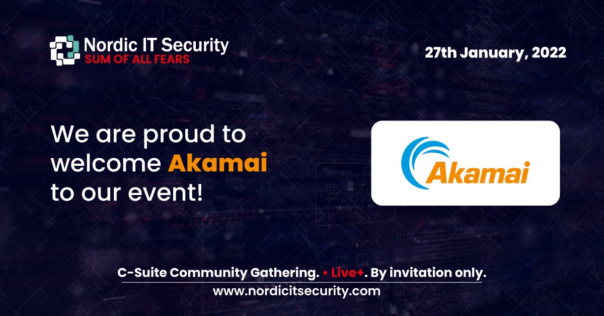 The world’s largest and most trusted edge platform - <a href="/Akamai/">Akamai Technologies</a> joining us on #27th January. Keep apps, code, and experiences closer to users — and threats farther away.
nordicitsecurity.com/secure-your-sp…