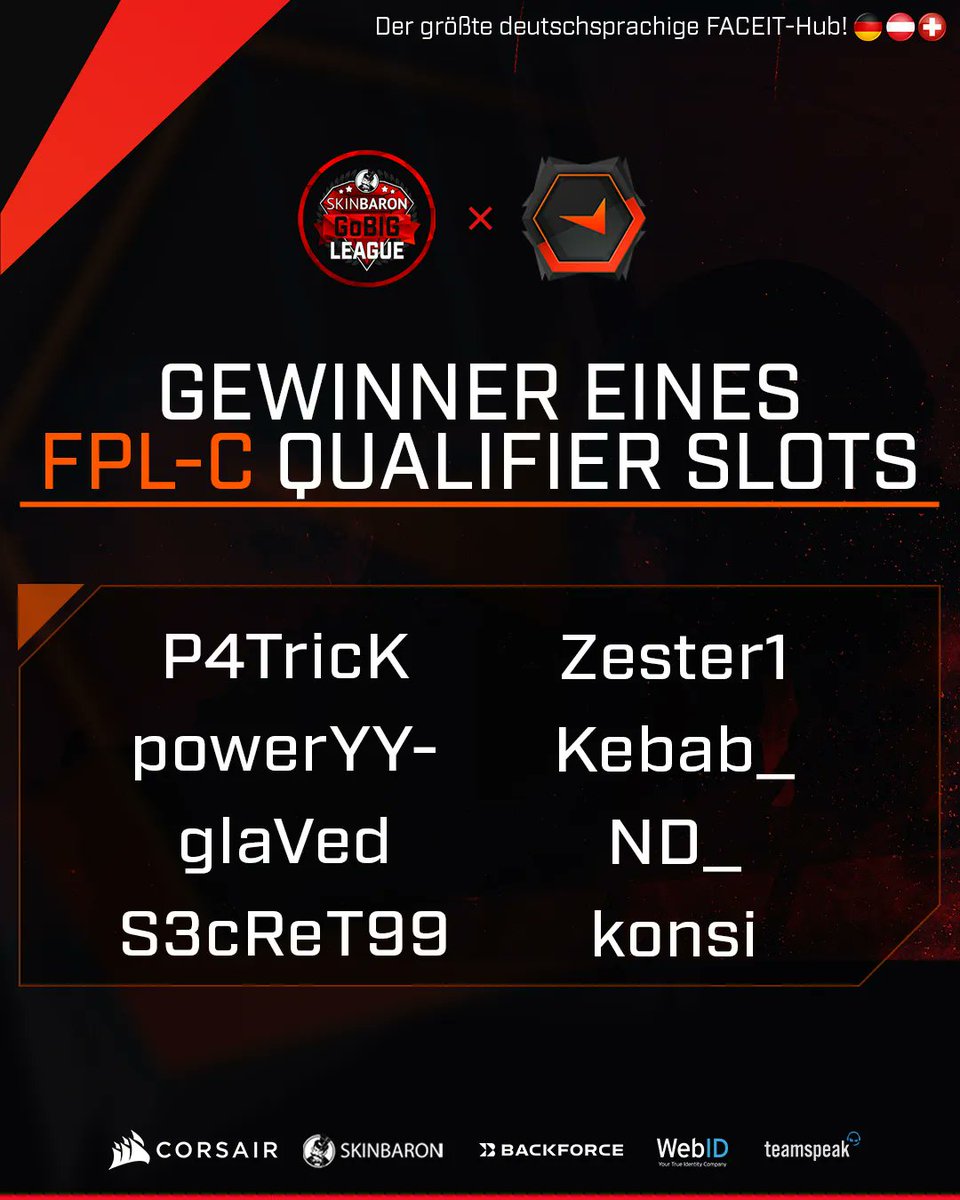 BIGClub's tweet photo. Auf geht's in den FPL-C!

In unserem #RoadToFPL Diamond-Hub konnten sich 8 Spieler durchsetzen. Diese kämpfen nun um einen der Qualifikations-Spots im FPL-C Qualifier. Wir drücken den Jungs die Daumen und hoffen, dass sie den nächsten Schritt machen können! https://t.co/aFe1hOrE02