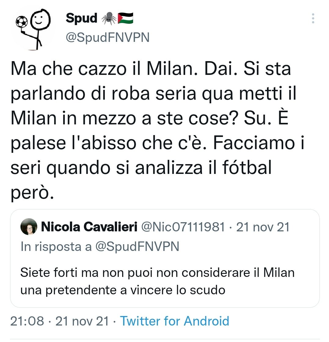 Se riesce nell'impresa di fare uscire il Napoli dalle prime quattro anche quest'anno, pago da bere ai primi 100 che retwitteranno!