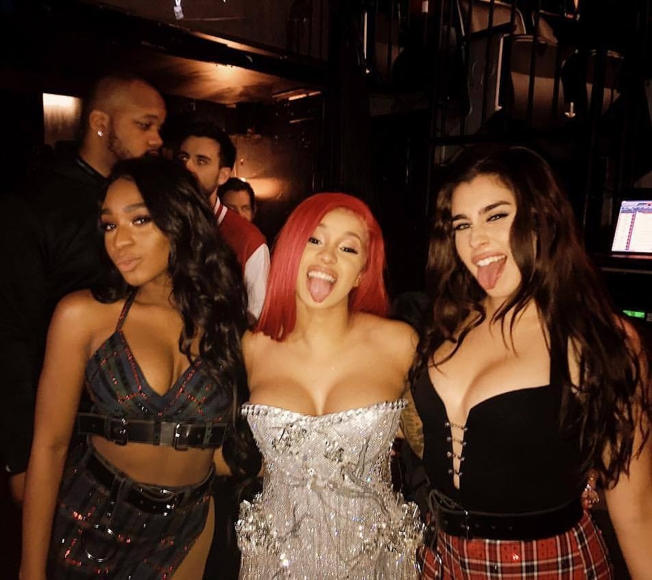 laurmemories's tweet photo. Lauren with Normani and Cardi B (2017) https://t.co/OtFpseb42A