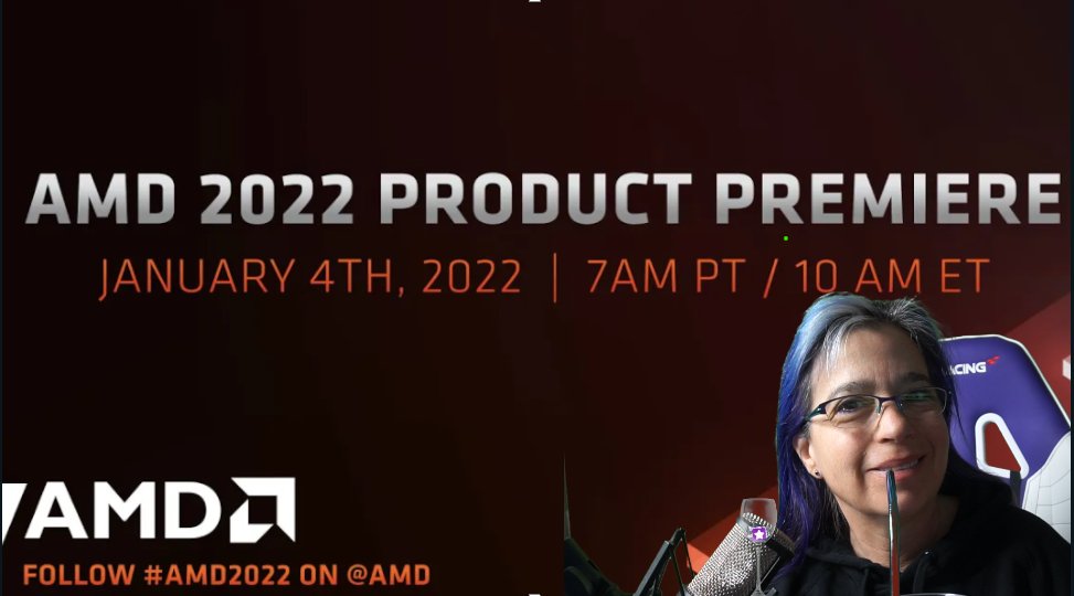 LoveLaughLeslie's tweet image. LIVE NOW!  Rolled outta bed, got my coffee and ready to watch Dr Lisa Su give her insights into 2022 and @AMDGaming !  Join me!   #AMD2022 

#ClosedCaptioned #AMDRedTeam #charity #lgbtq